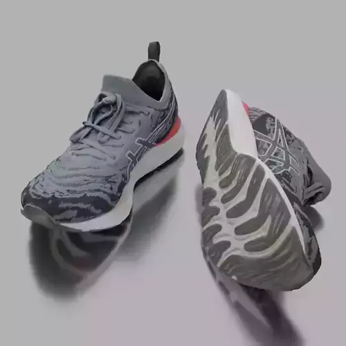 Photogrammetric scan of an asics running shoe 3D model