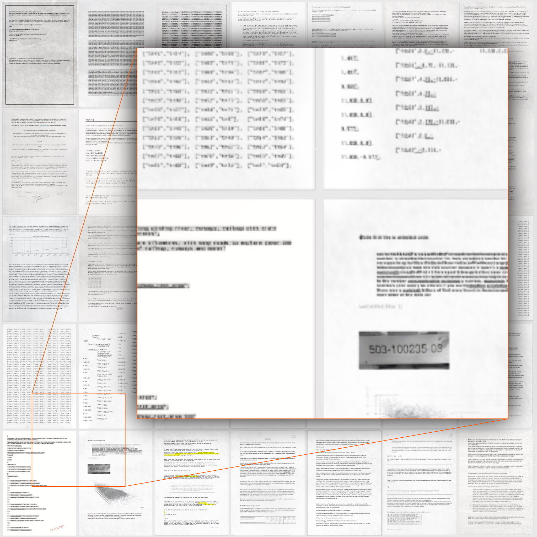 Scattered Paper Low-poly 3D model_5