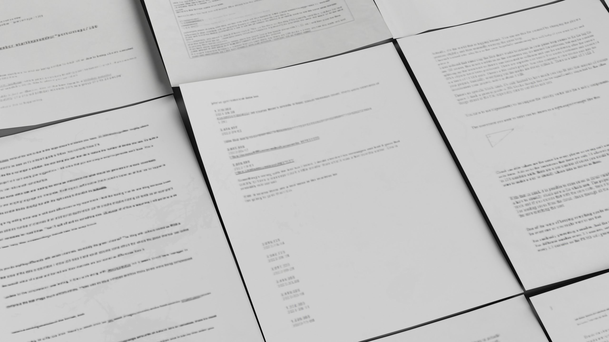 Scattered Paper Low-poly 3D model_4