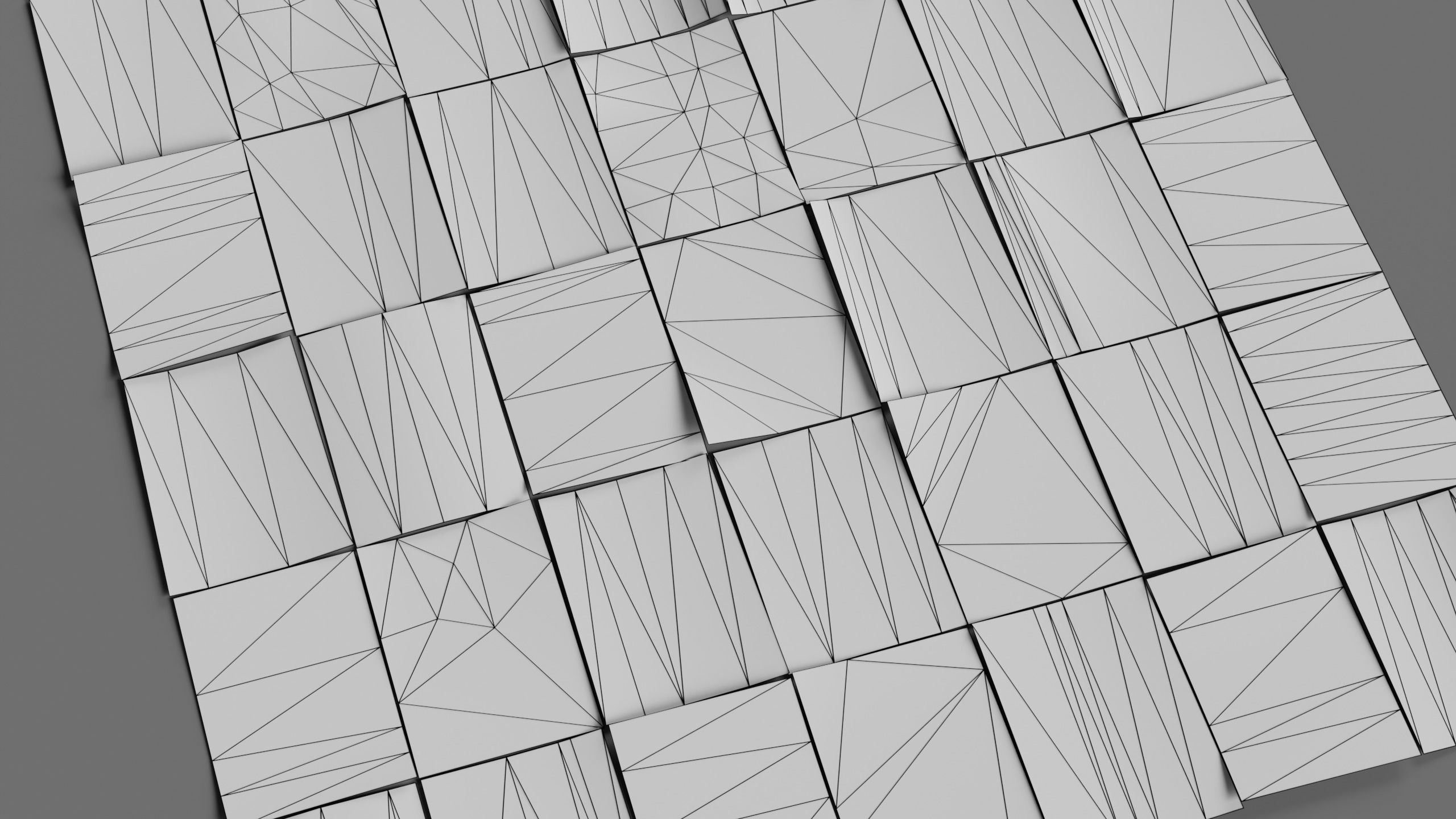 Scattered Paper Low-poly 3D model_6