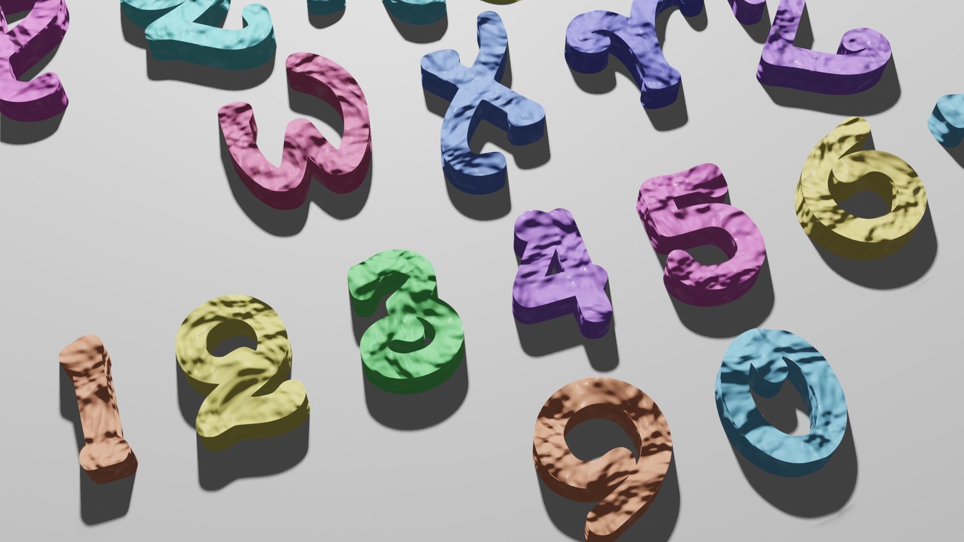 Colorfull Alphabet Free 3D model_4