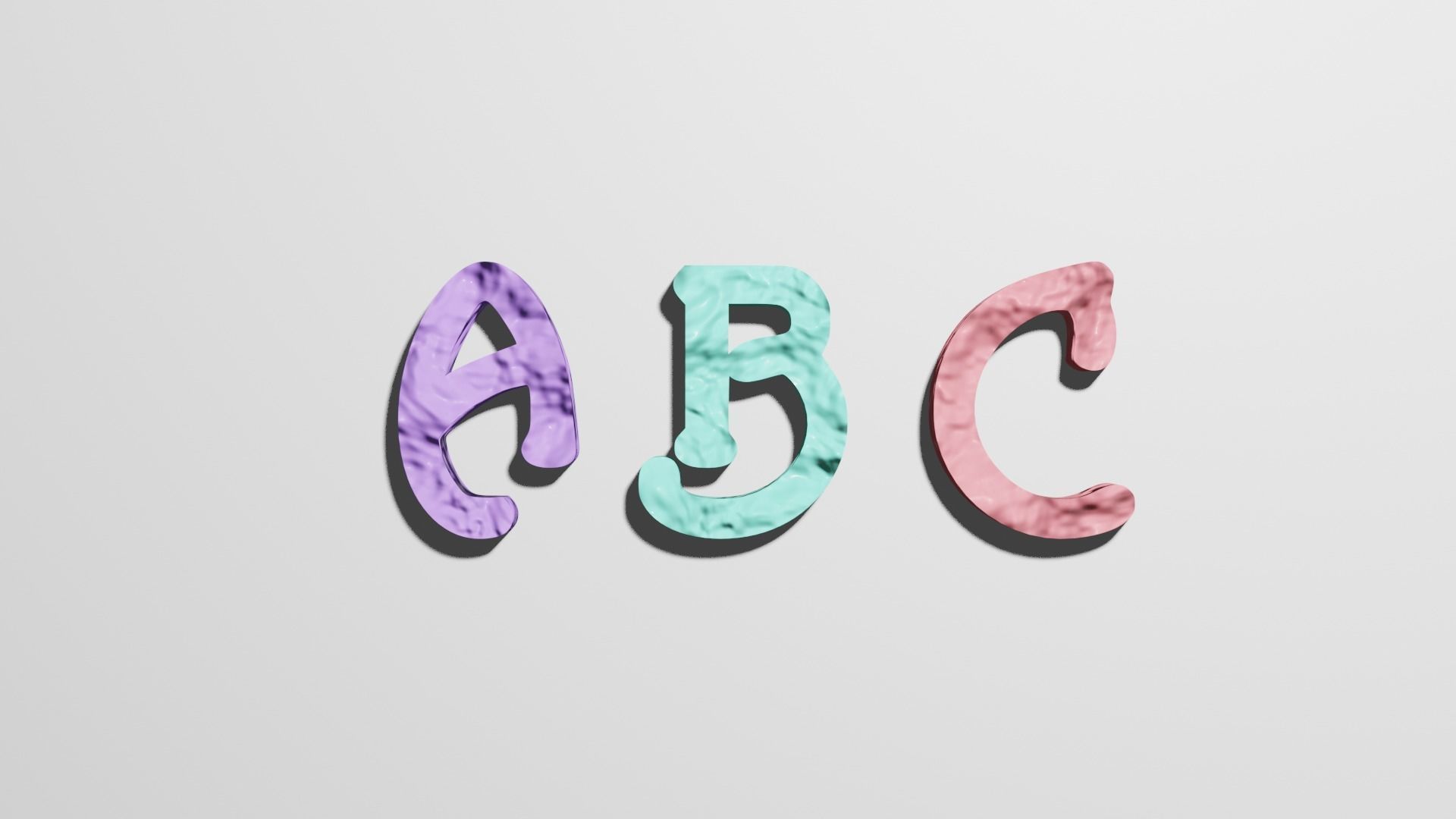 Colorfull Alphabet Free 3D model_3