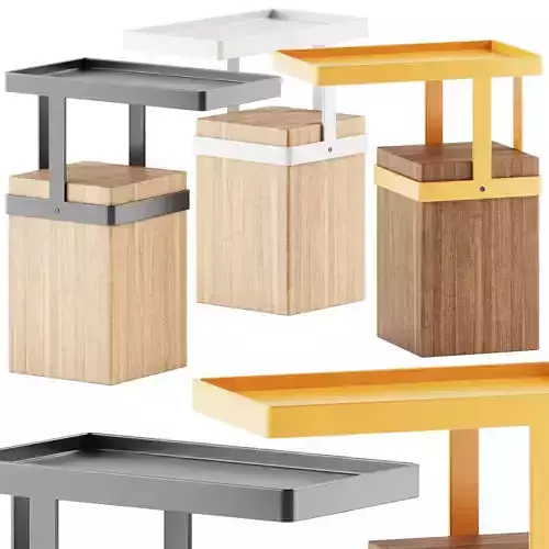 TANDEM Side Tables by Roche Bobois