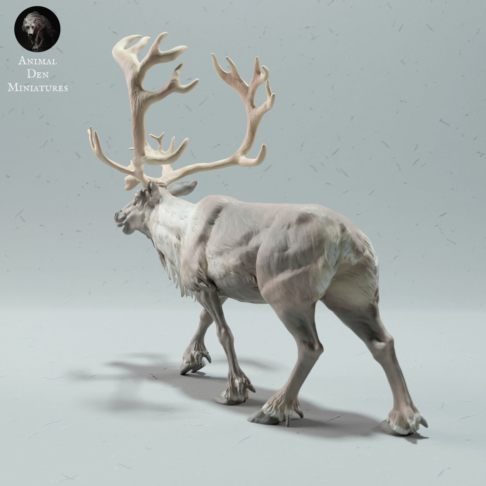 Reindeer - Caribou Bull Call 3D print model_3