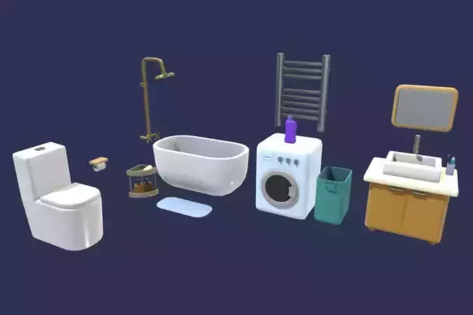 Cute Bathroom Set