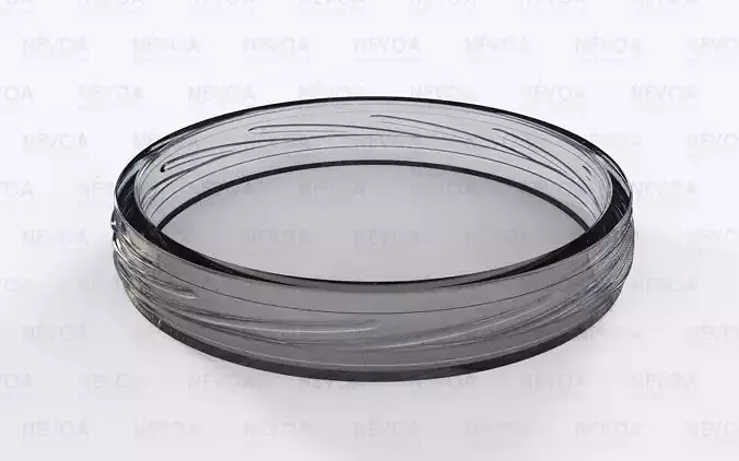 Glass finish - GME 25 01 - 63 mm - Press On vacuum seal finish 3D model