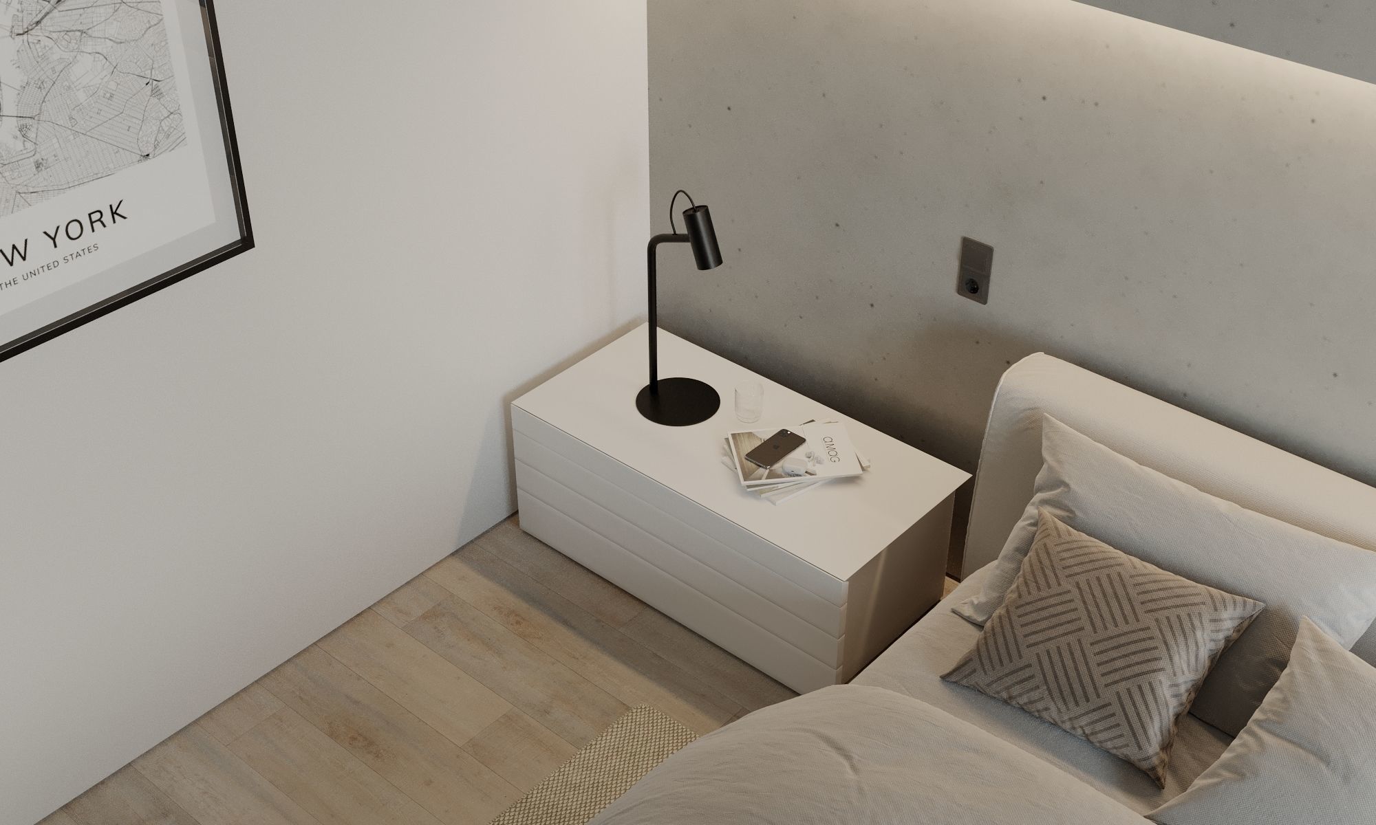 NEW YORK APARTMENT - Interior scene - 3d model 3D model_23