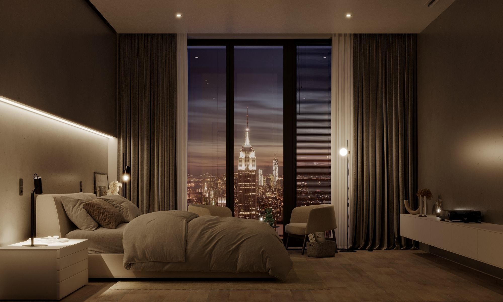 NEW YORK APARTMENT - Interior scene - 3d model 3D model_15