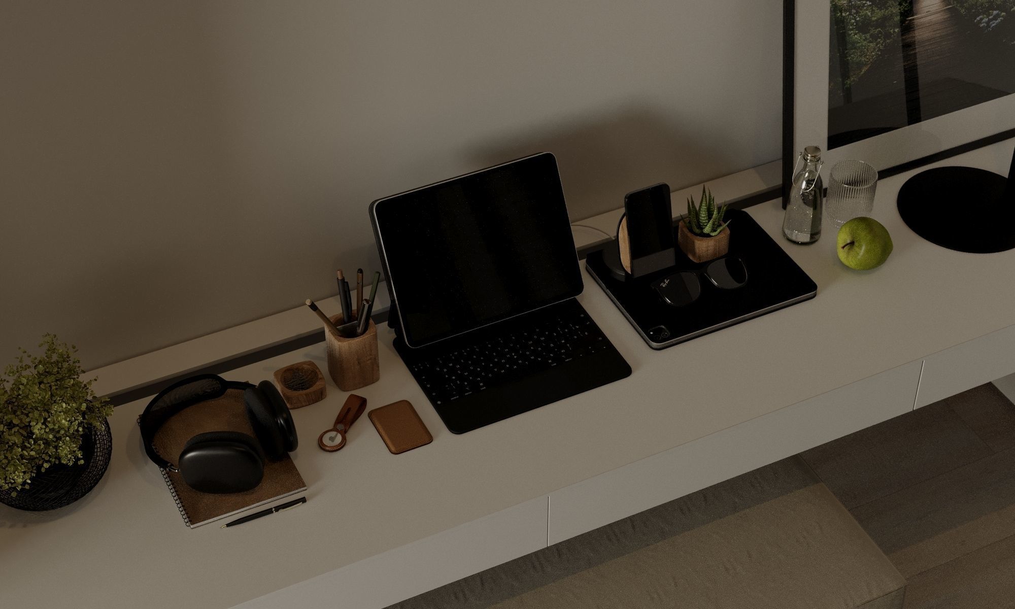 NEW YORK APARTMENT - Interior scene - 3d model 3D model_25