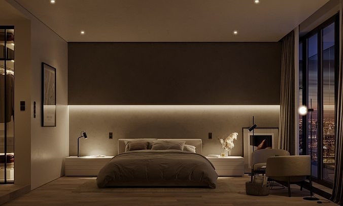 NEW YORK APARTMENT - Interior scene - 3d model 3D model 7