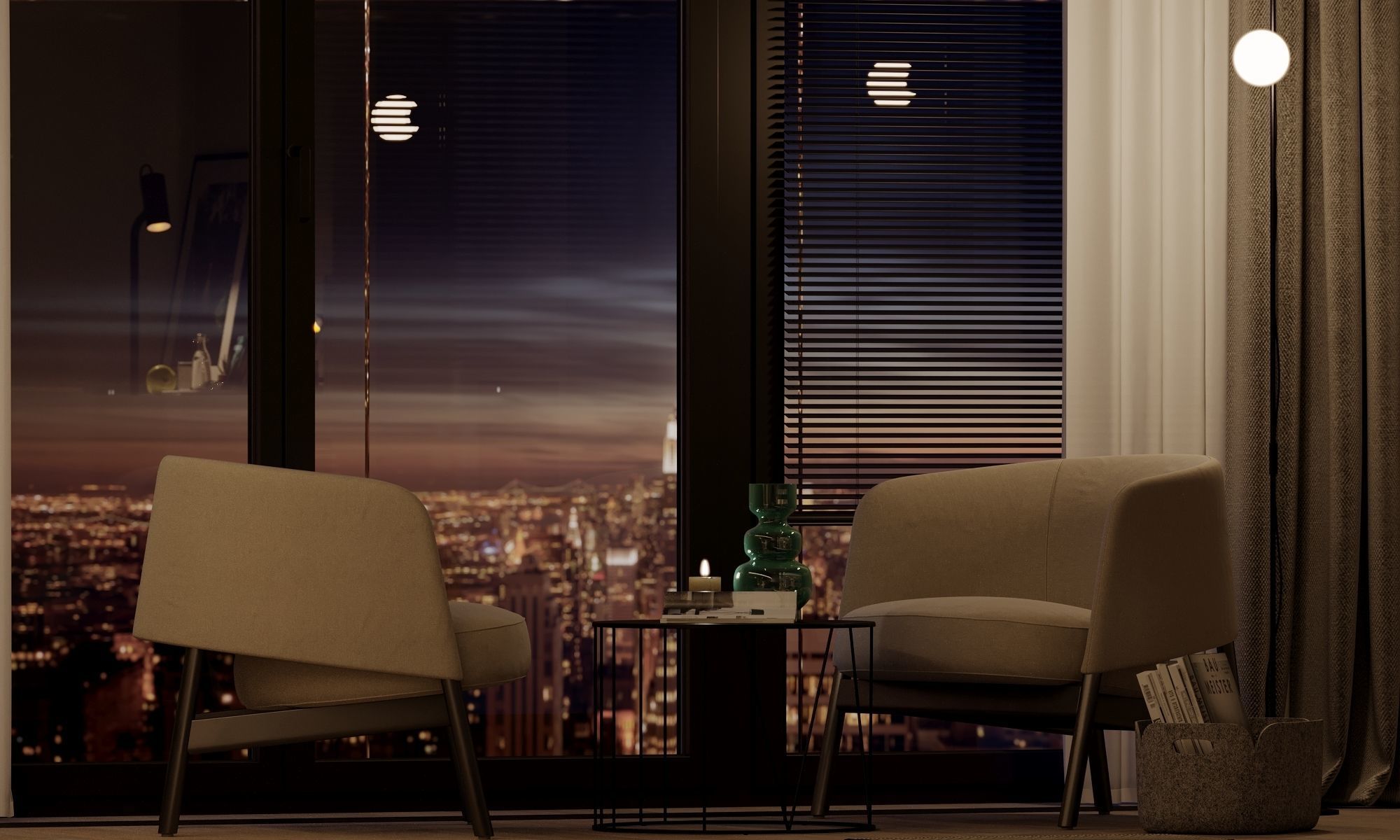 NEW YORK APARTMENT - Interior scene - 3d model 3D model_31