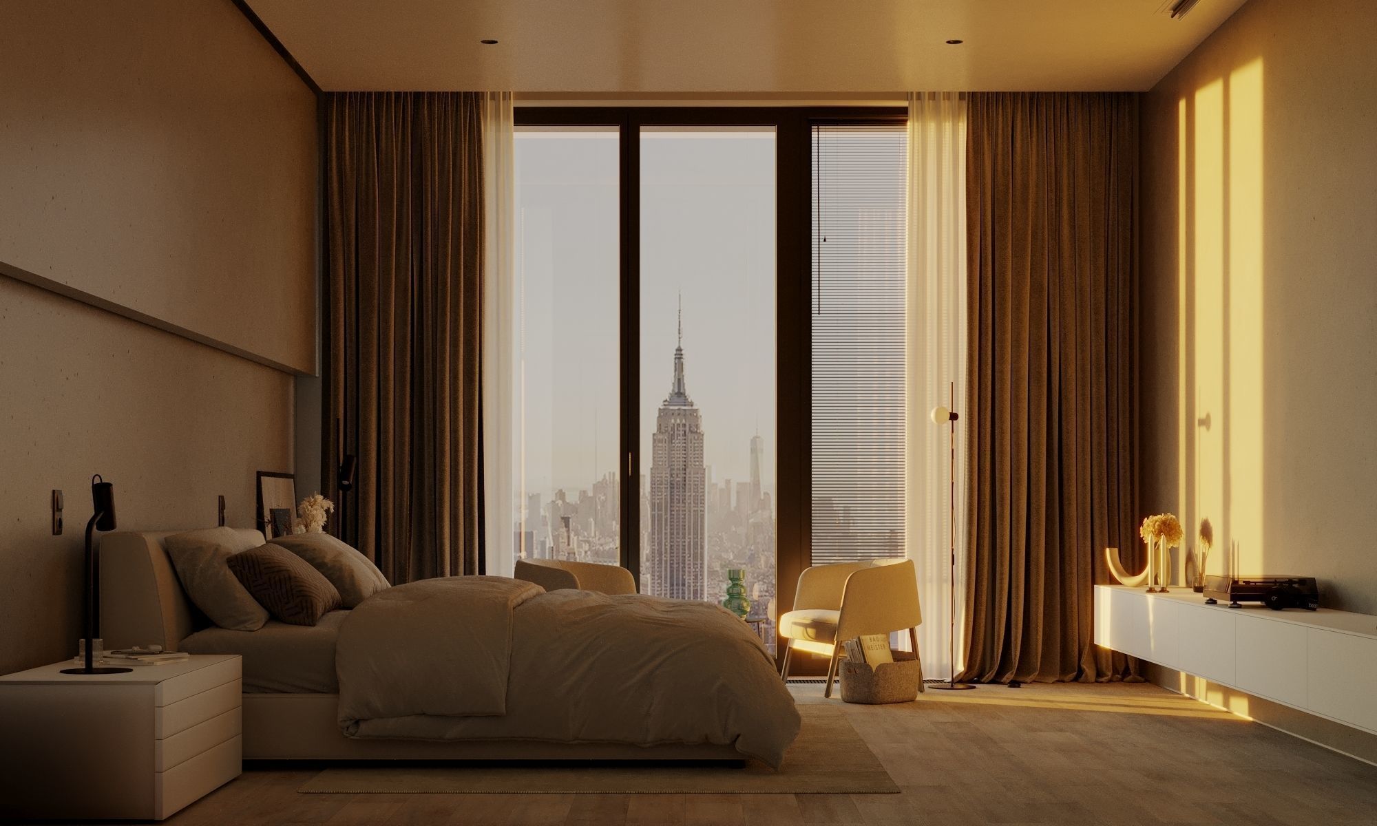 NEW YORK APARTMENT - Interior scene - 3d model 3D model_13