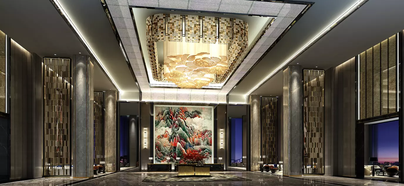 A set of high-end hotel models 3D model_0