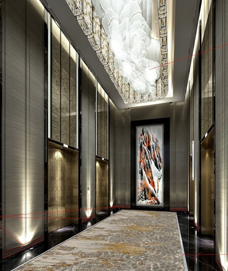 A set of high-end hotel models 3D model_1