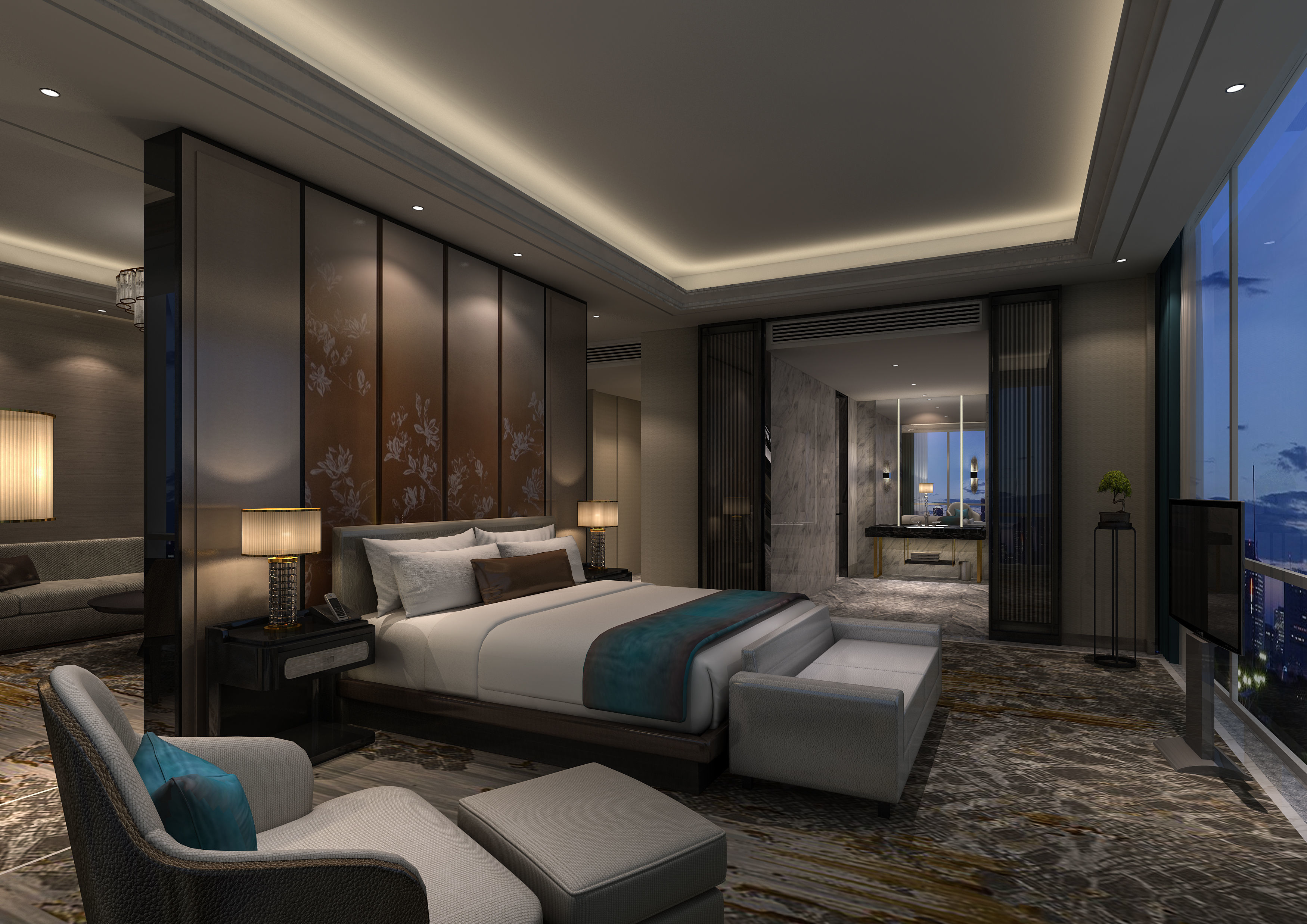 A set of high-end hotel models 3D model_6