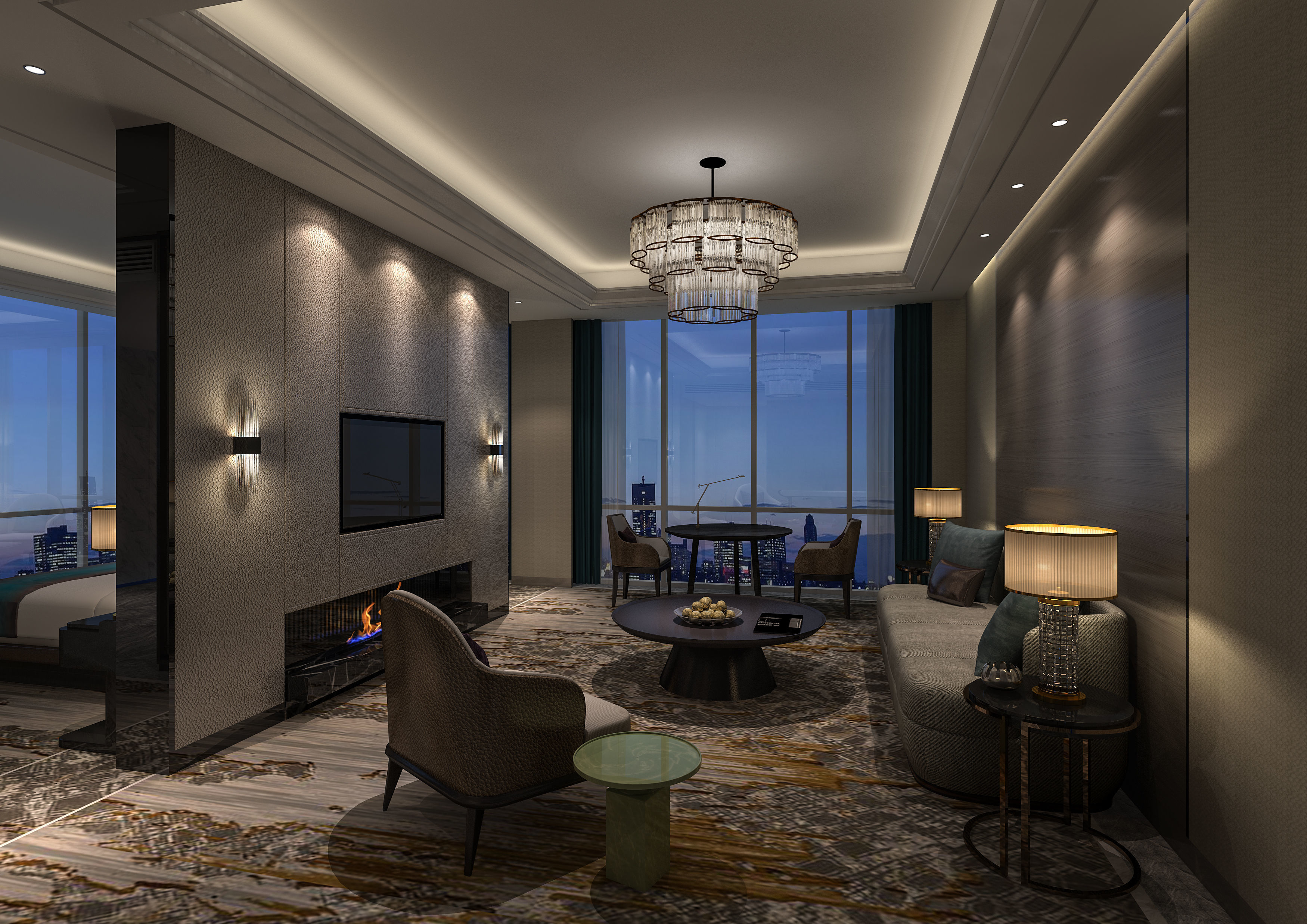 A set of high-end hotel models 3D model_7