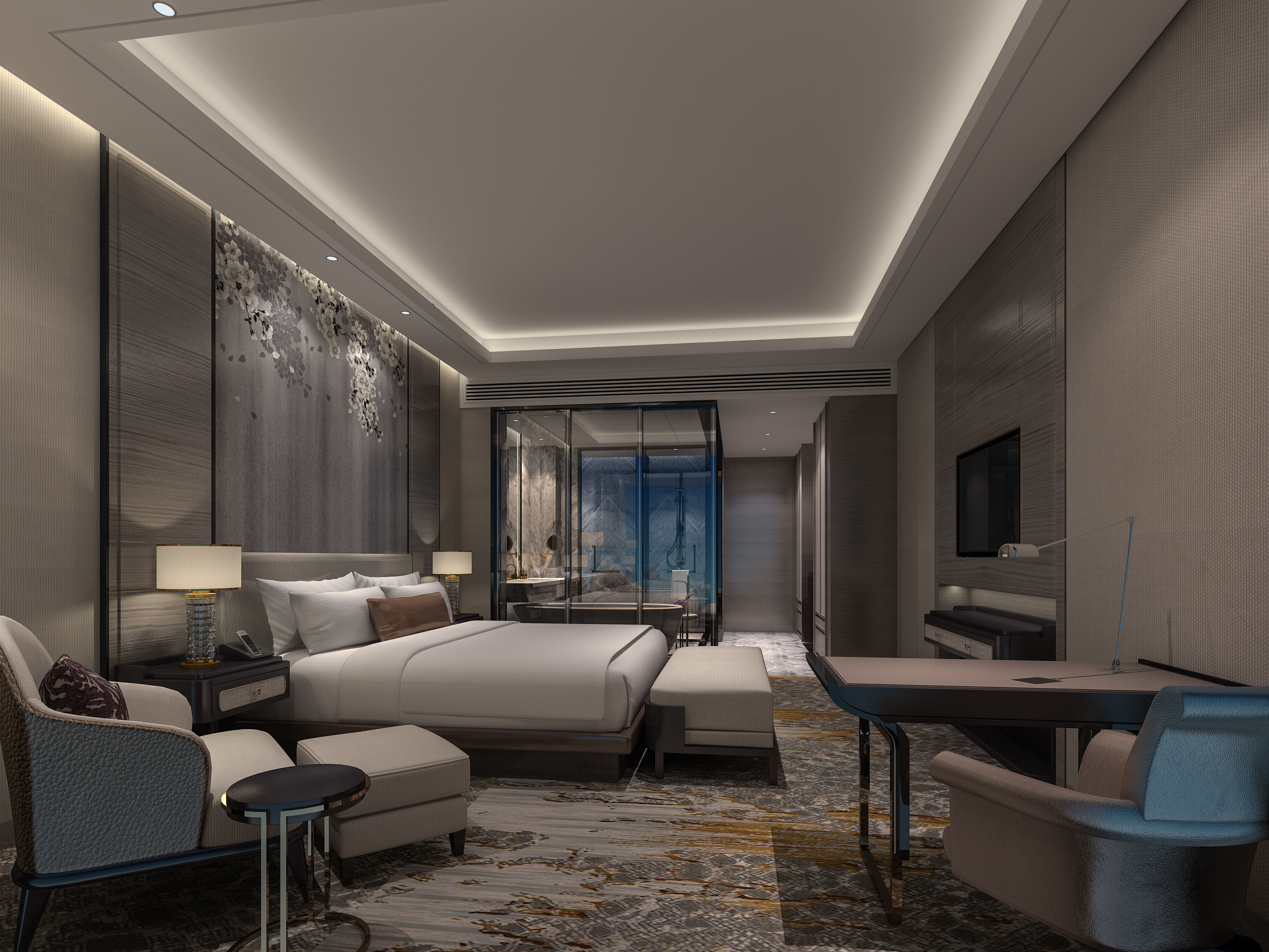 A set of high-end hotel models 3D model_4