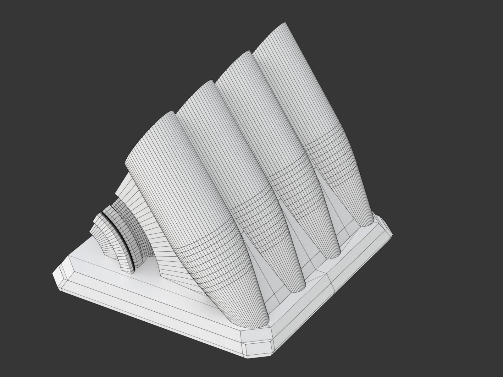 Printable Sweeping Text Plate With Pen Holder 3D print model_13