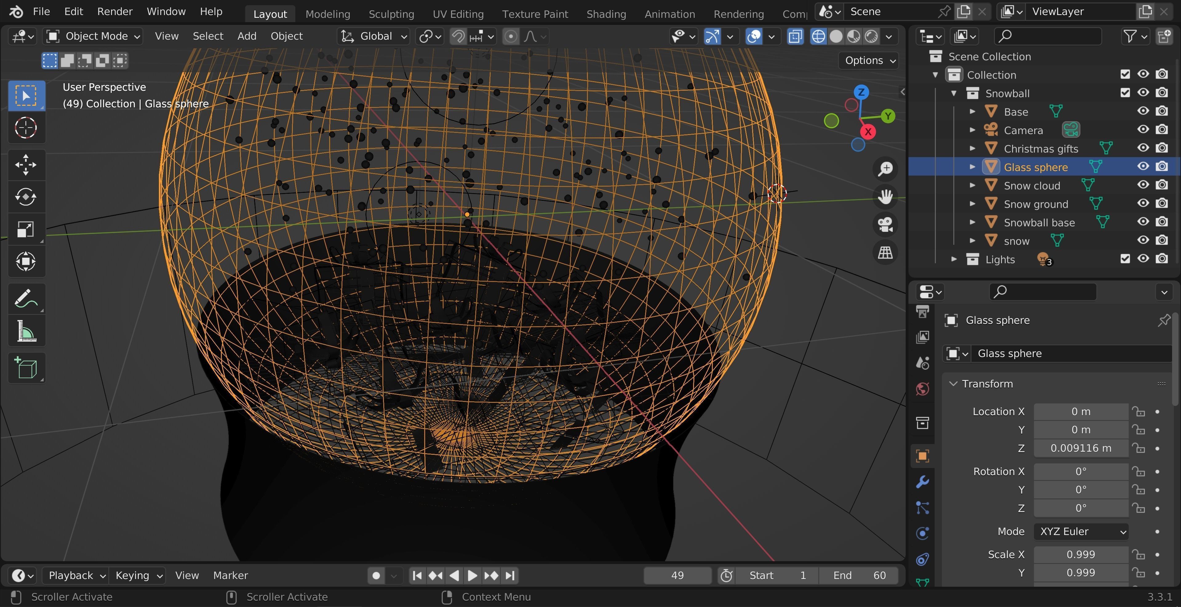 Christmas ball 3D model_6