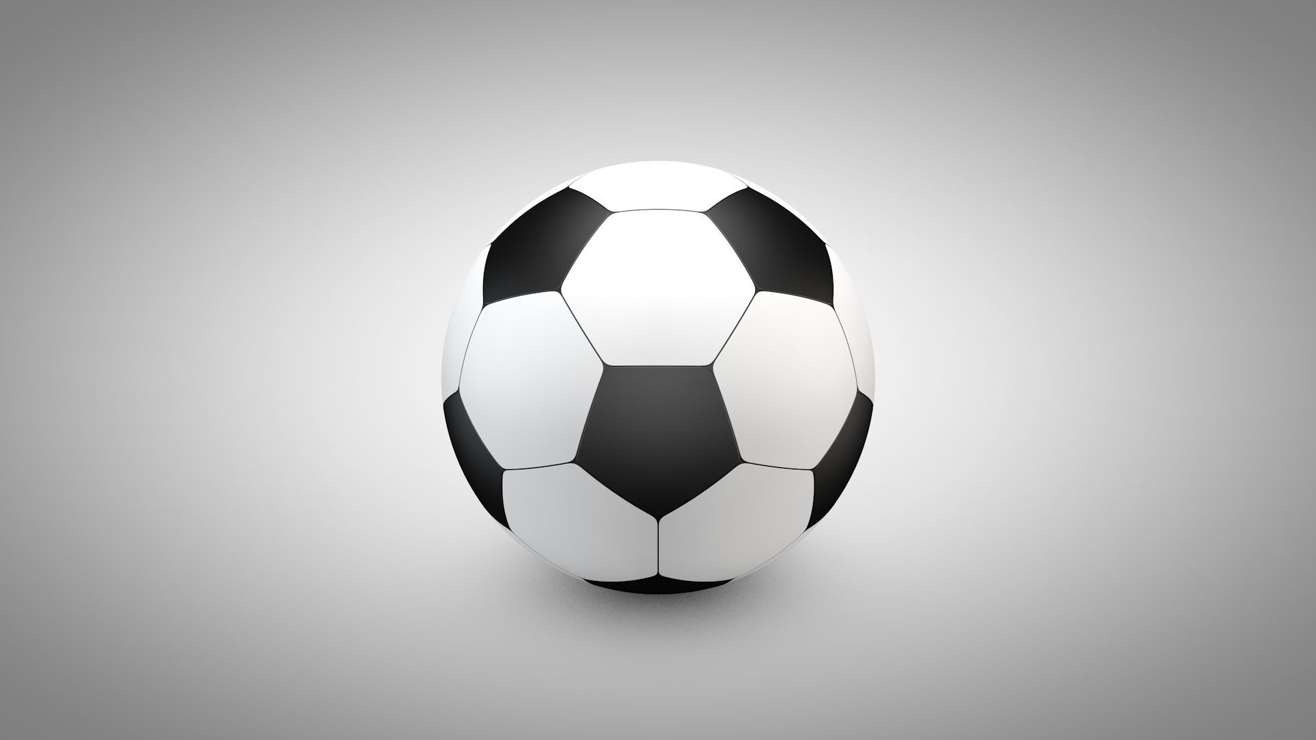 Football - Soccer Balls Type 2 Low-poly 3D model_6