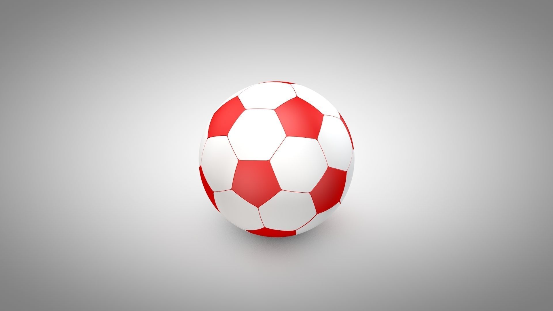 Football - Soccer Balls Type 2 Low-poly 3D model_13