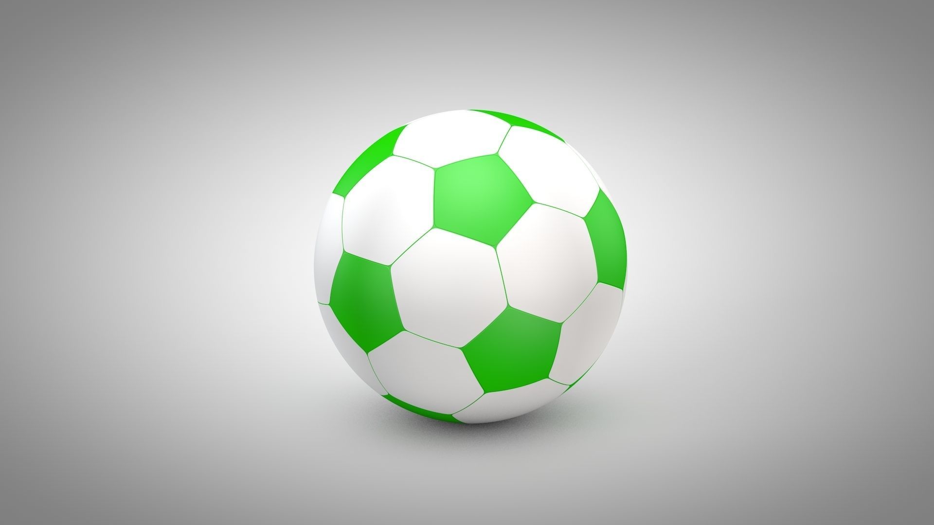 Football - Soccer Balls Type 2 Low-poly 3D model_19