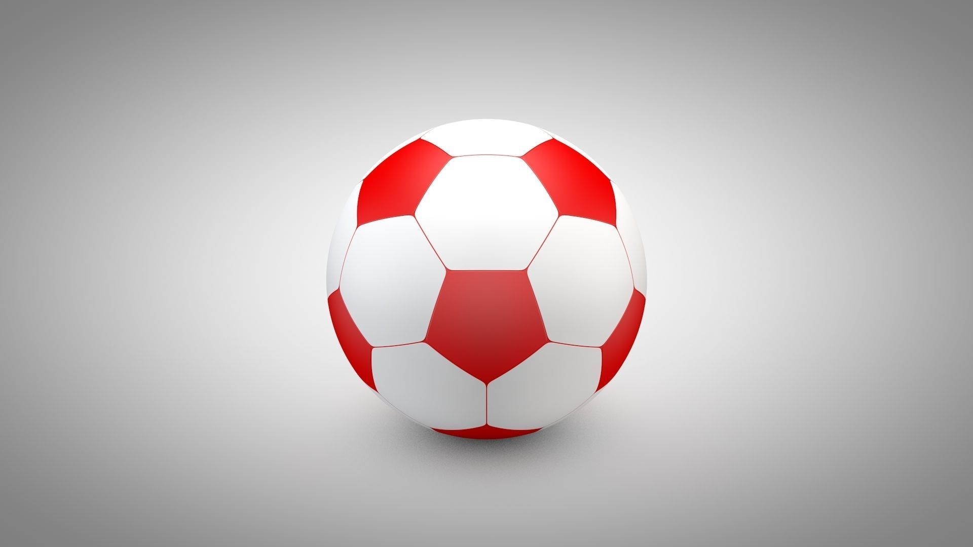 Football - Soccer Balls Type 2 Low-poly 3D model_14