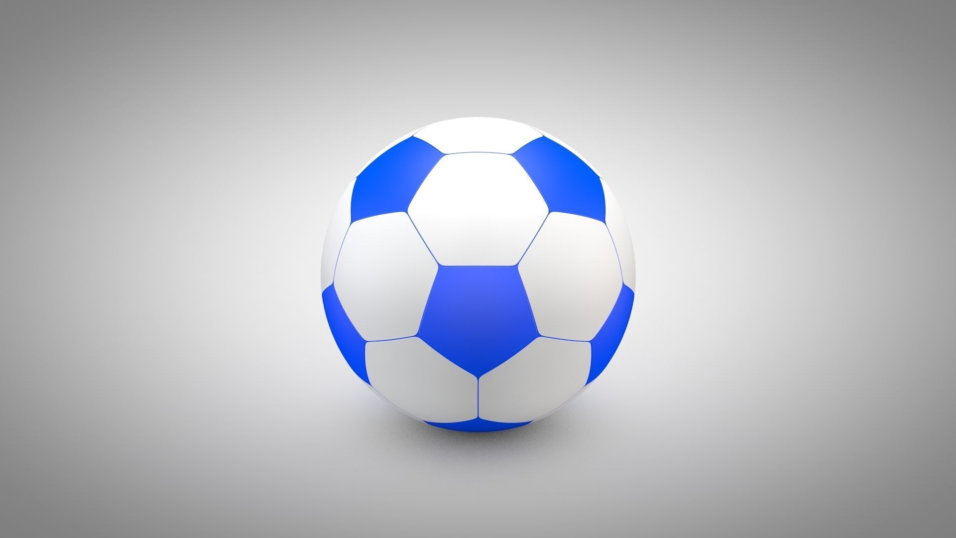 Football - Soccer Balls Type 2 Low-poly 3D model_10