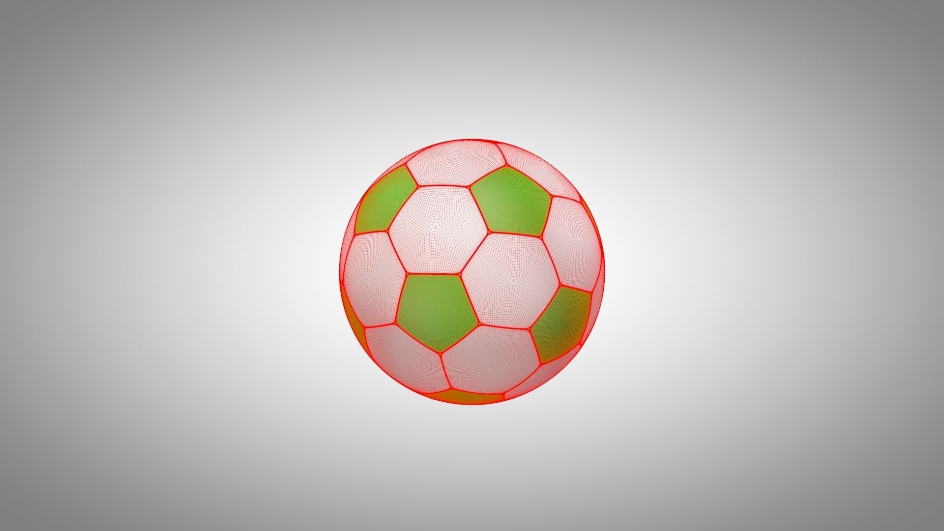 Football - Soccer Balls Type 2 Low-poly 3D model_20