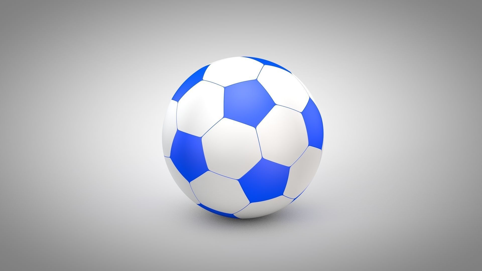 Football - Soccer Balls Type 2 Low-poly 3D model_11