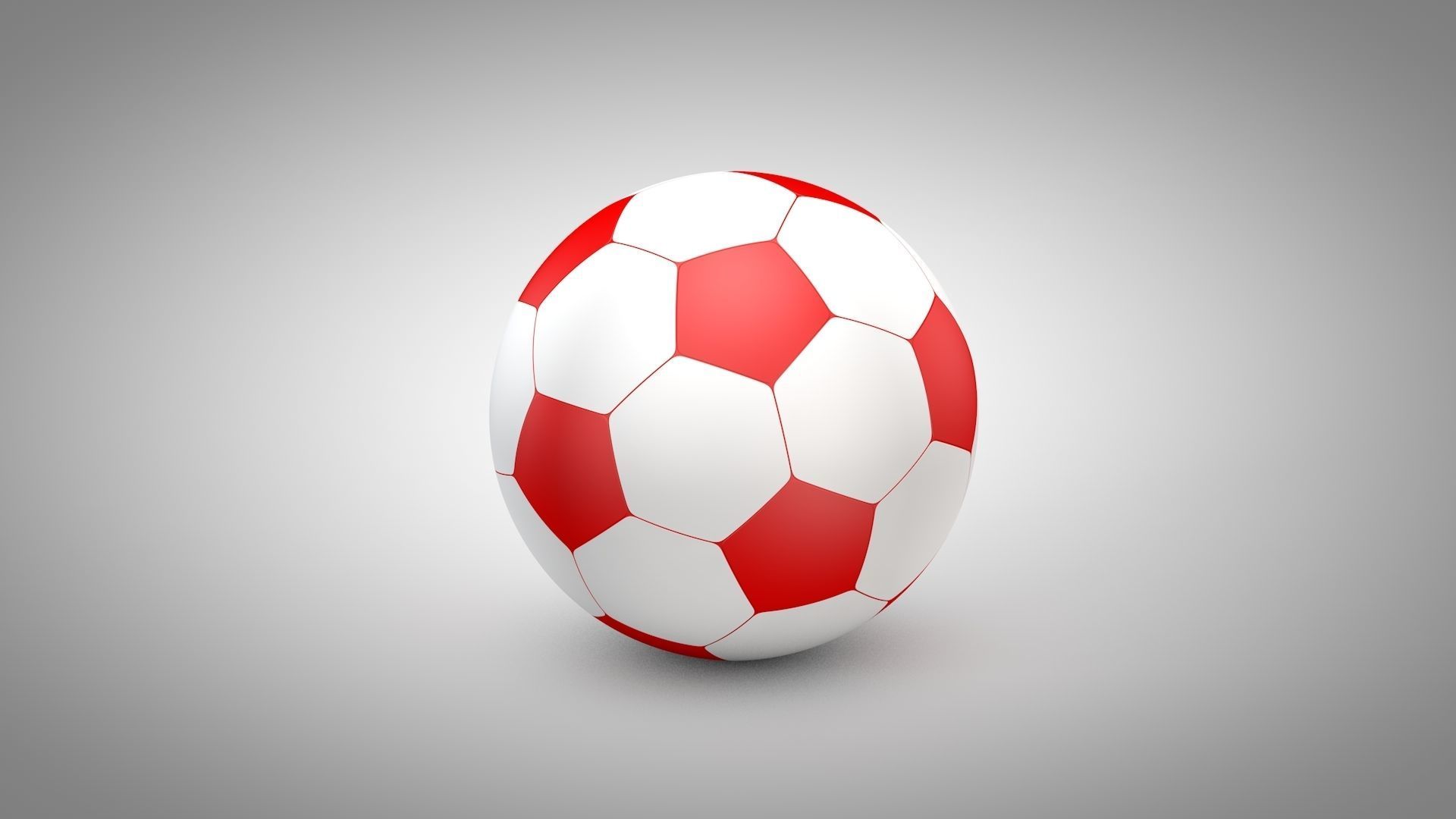 Football - Soccer Balls Type 2 Low-poly 3D model_15