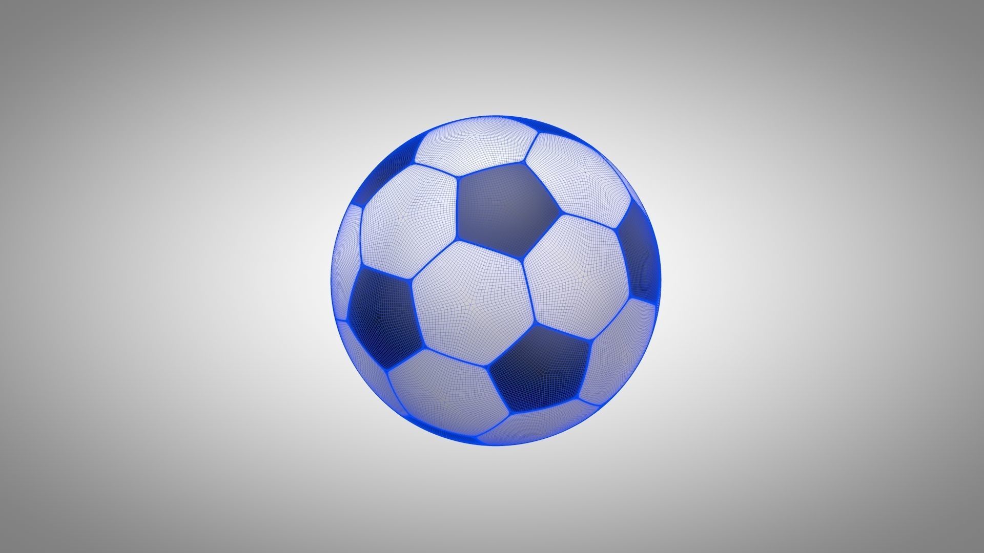 Football - Soccer Balls Type 2 Low-poly 3D model_8