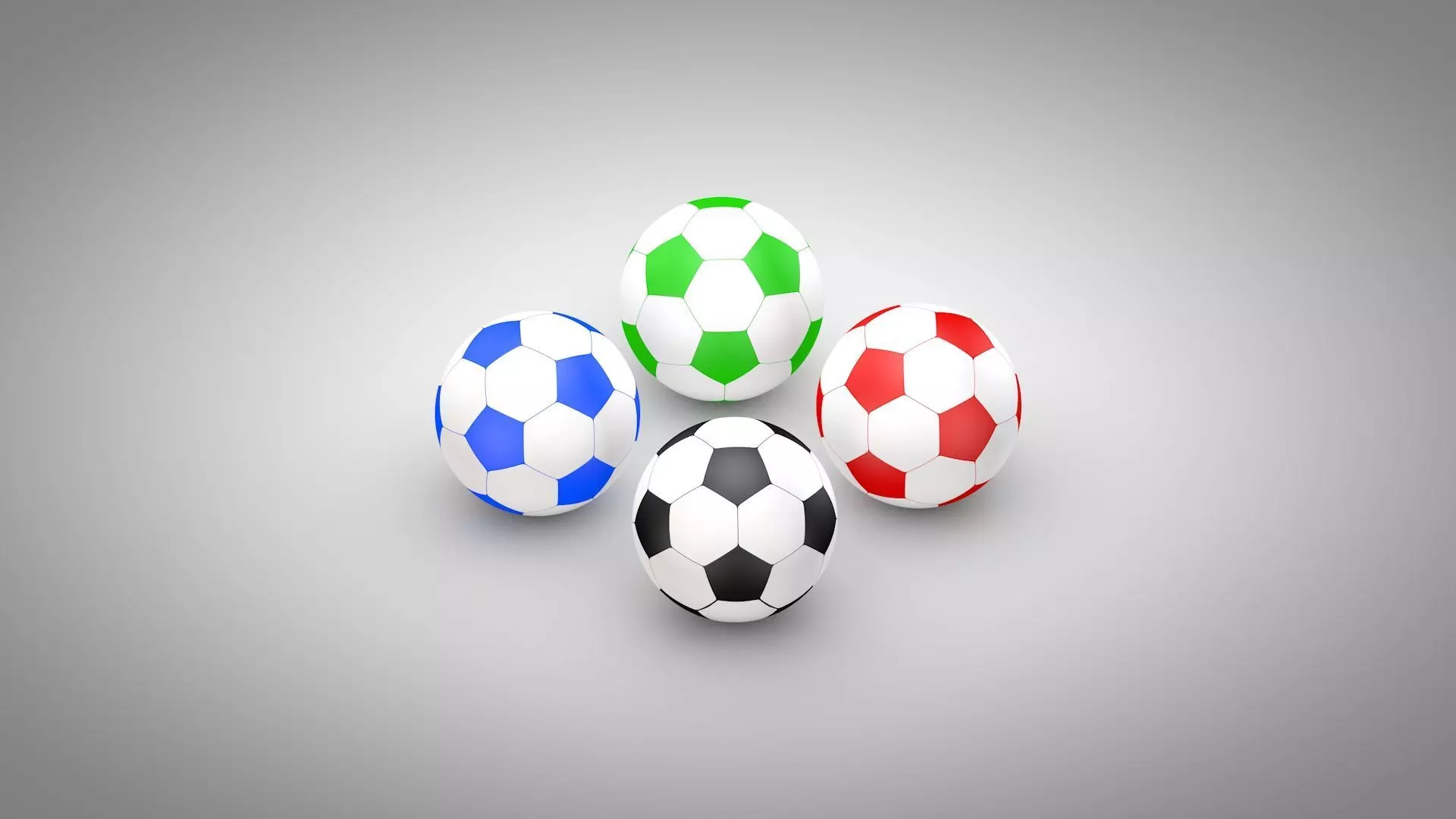 Football - Soccer Balls Type 2 Low-poly 3D model_0