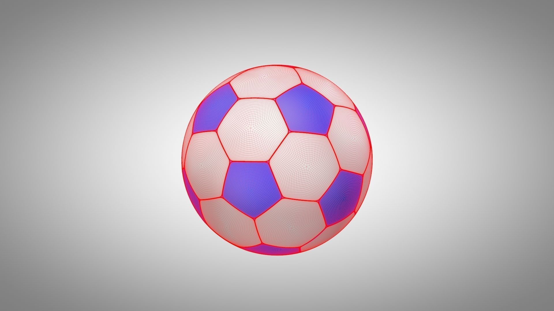 Football - Soccer Balls Type 2 Low-poly 3D model_12