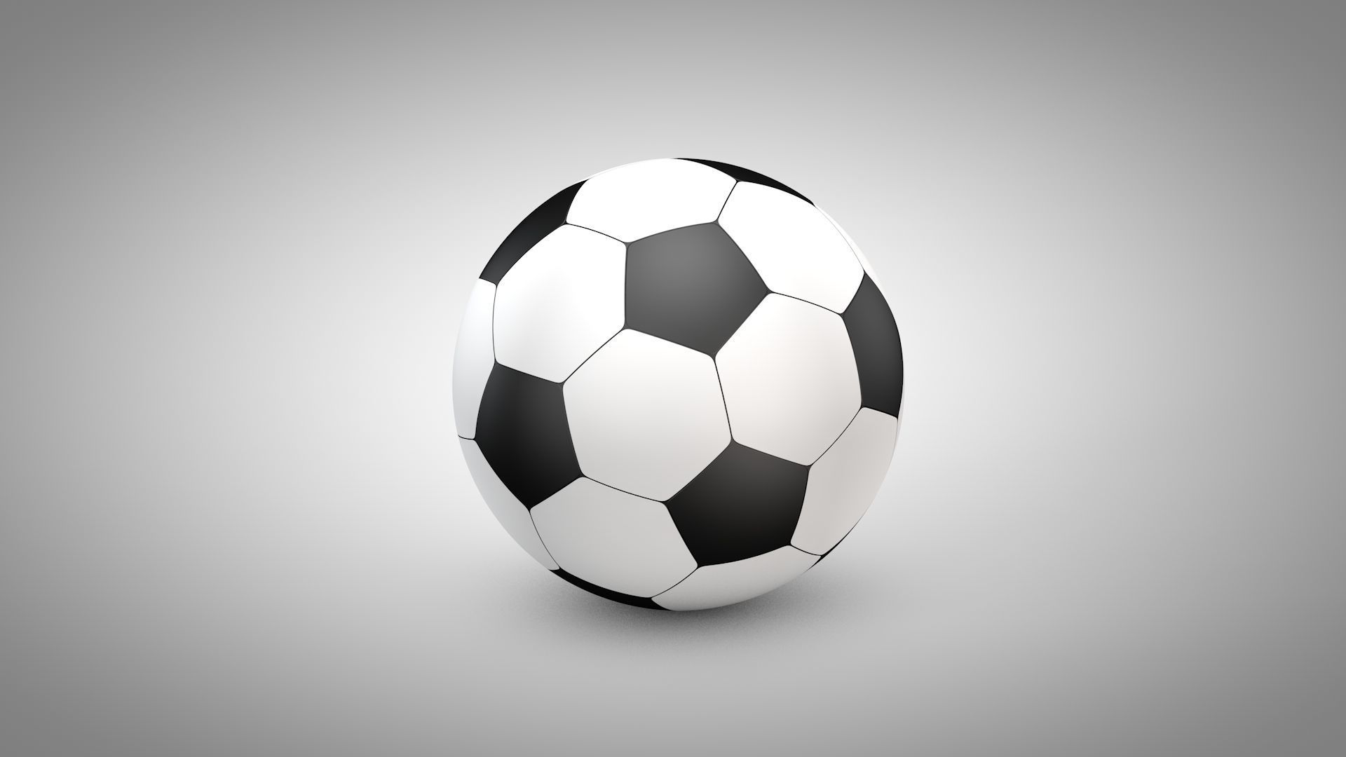 Football - Soccer Balls Type 2 Low-poly 3D model_7