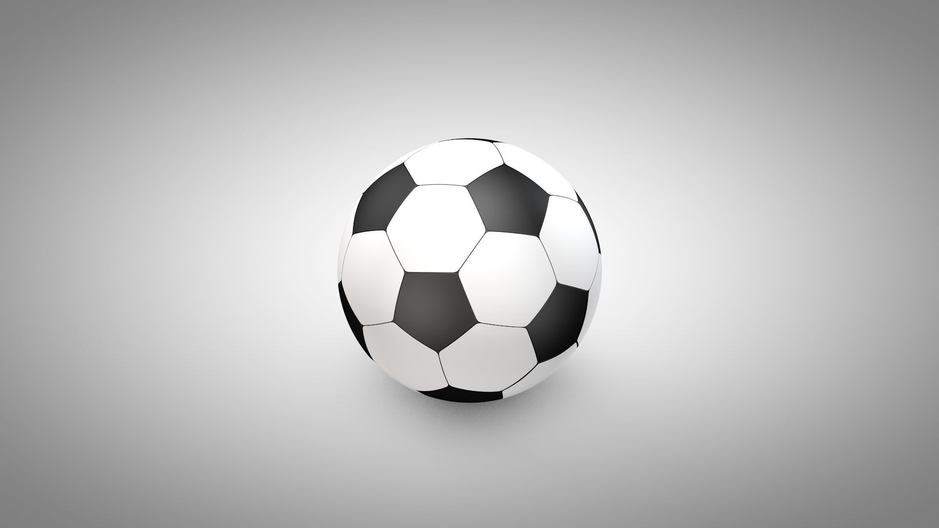 Football - Soccer Balls Type 2 Low-poly 3D model_5