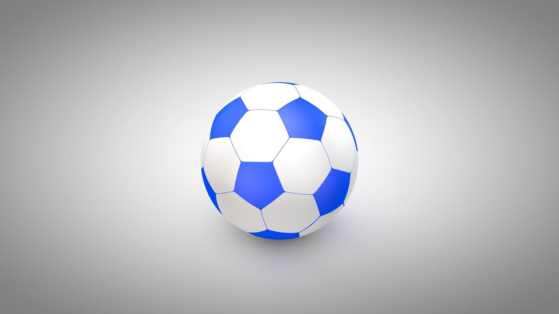 Football - Soccer Balls Type 2 Low-poly 3D model_9