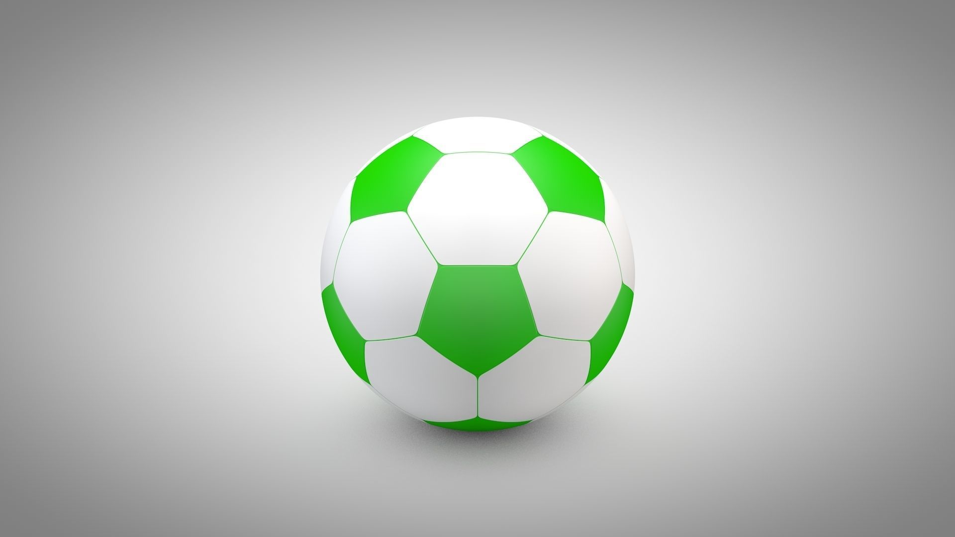 Football - Soccer Balls Type 2 Low-poly 3D model_18