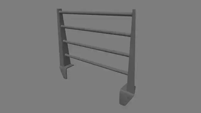 Bull Bar 04 Low-poly 3D model