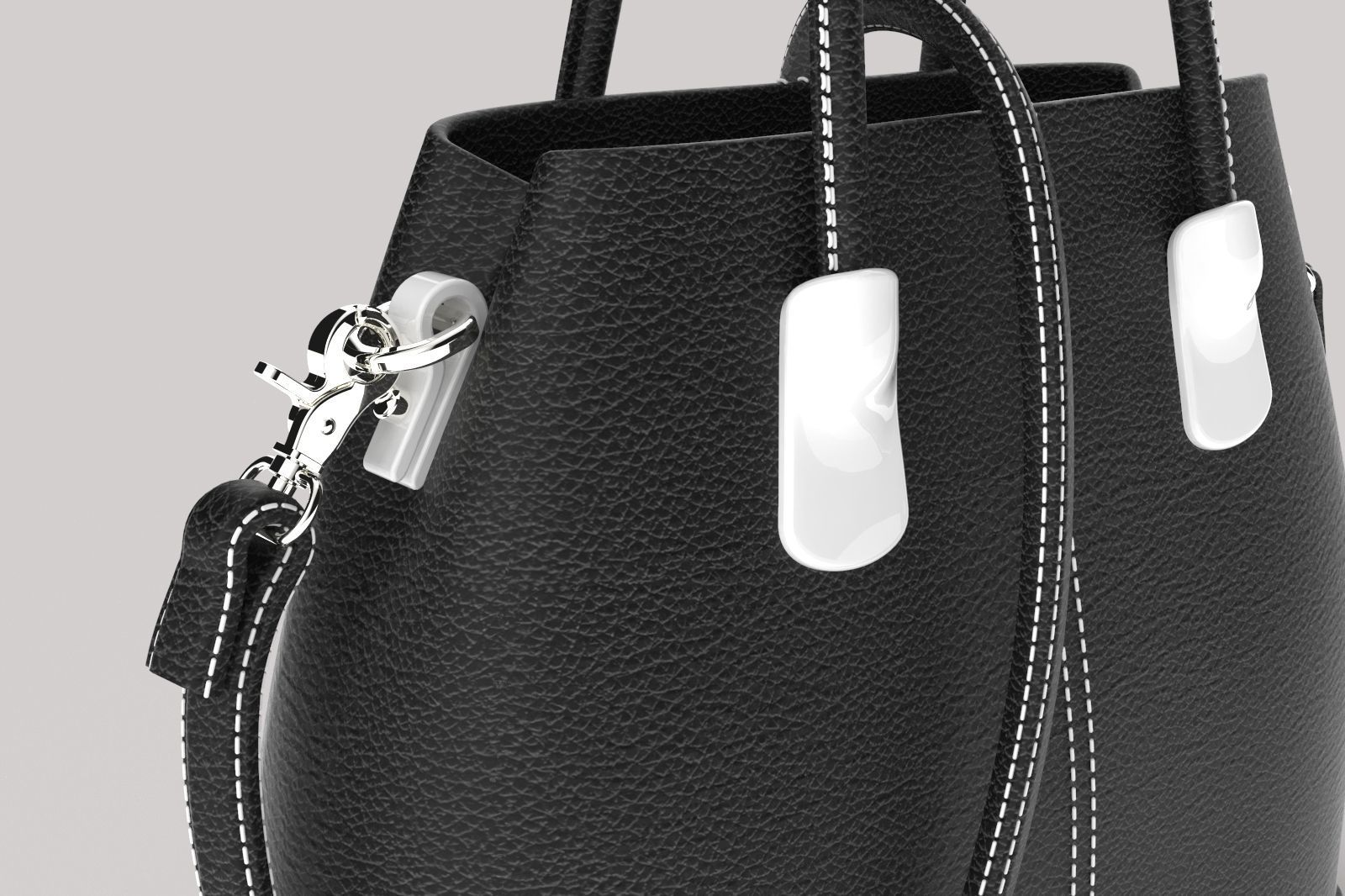 HAND BAG Low-poly 3D model_3