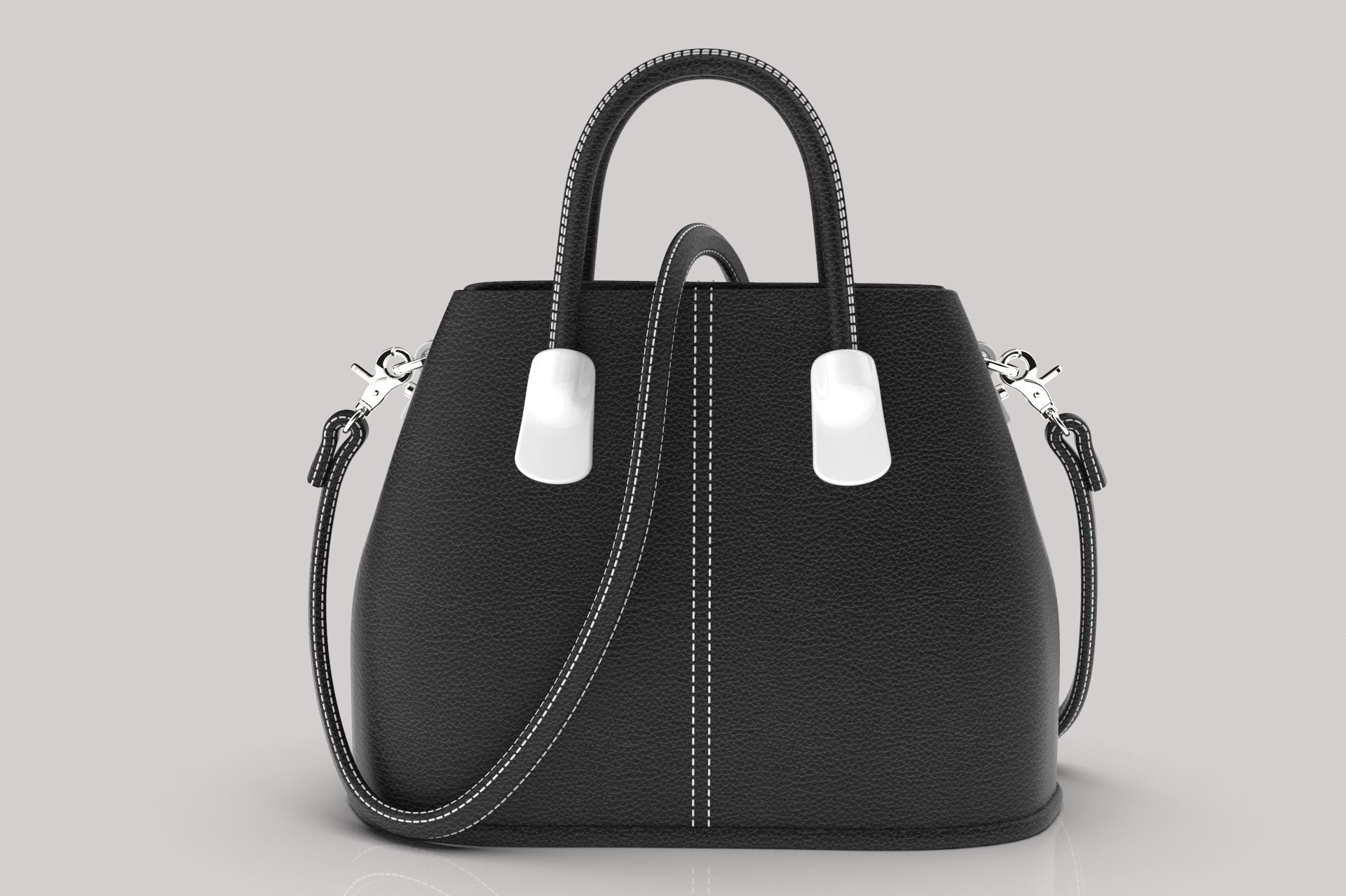 HAND BAG Low-poly 3D model_4