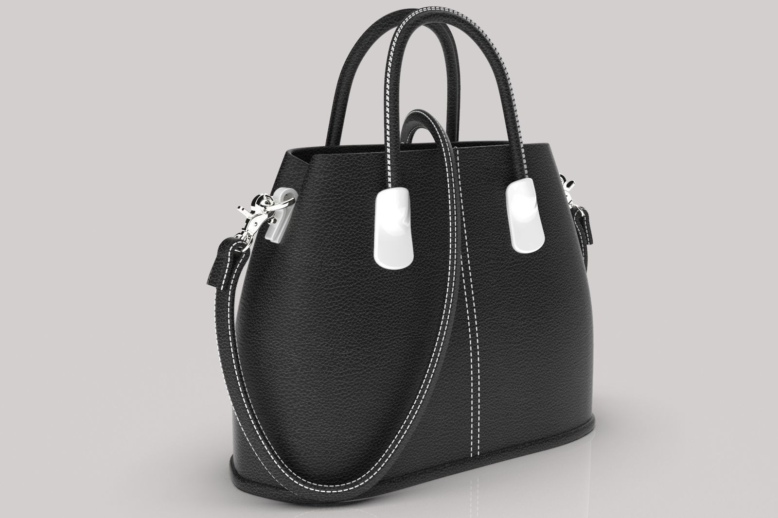 HAND BAG Low-poly 3D model_2