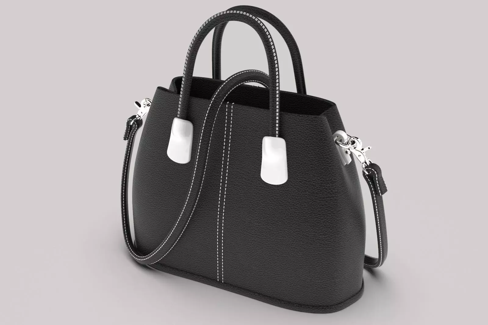HAND BAG Low-poly 3D model_0