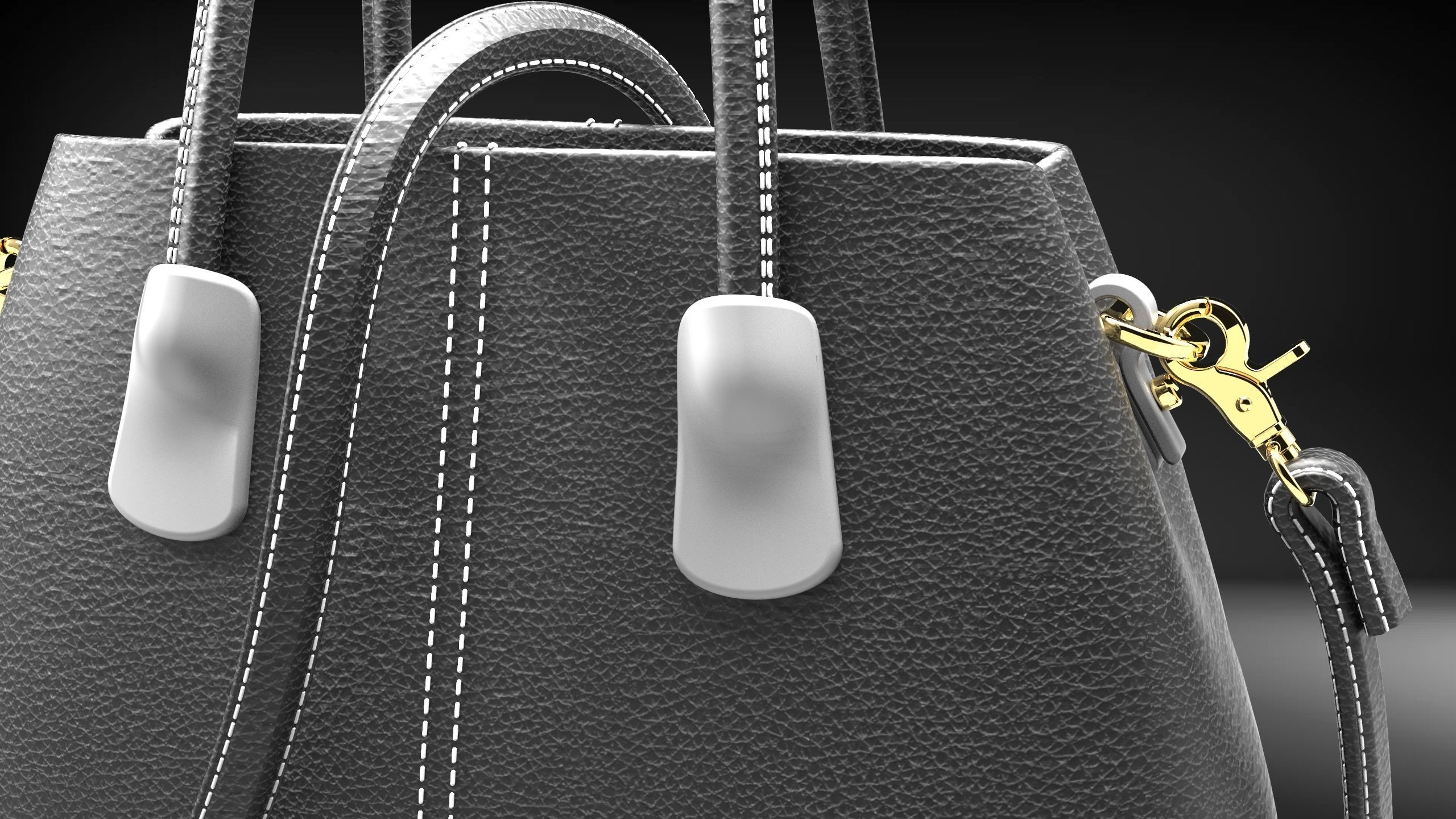 HAND BAG Low-poly 3D model_5