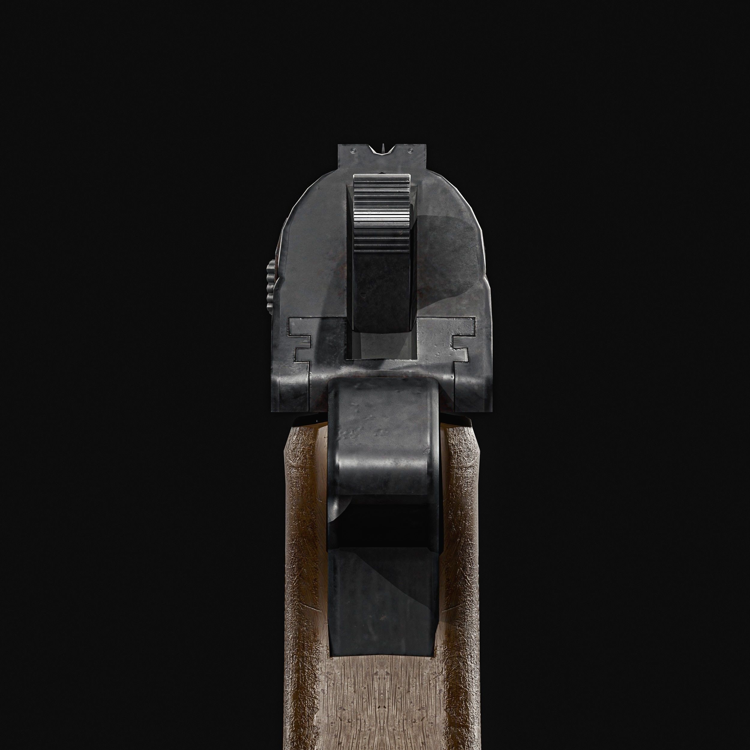 James Bond Walther PPK with Silencer Low-poly 3D model_12