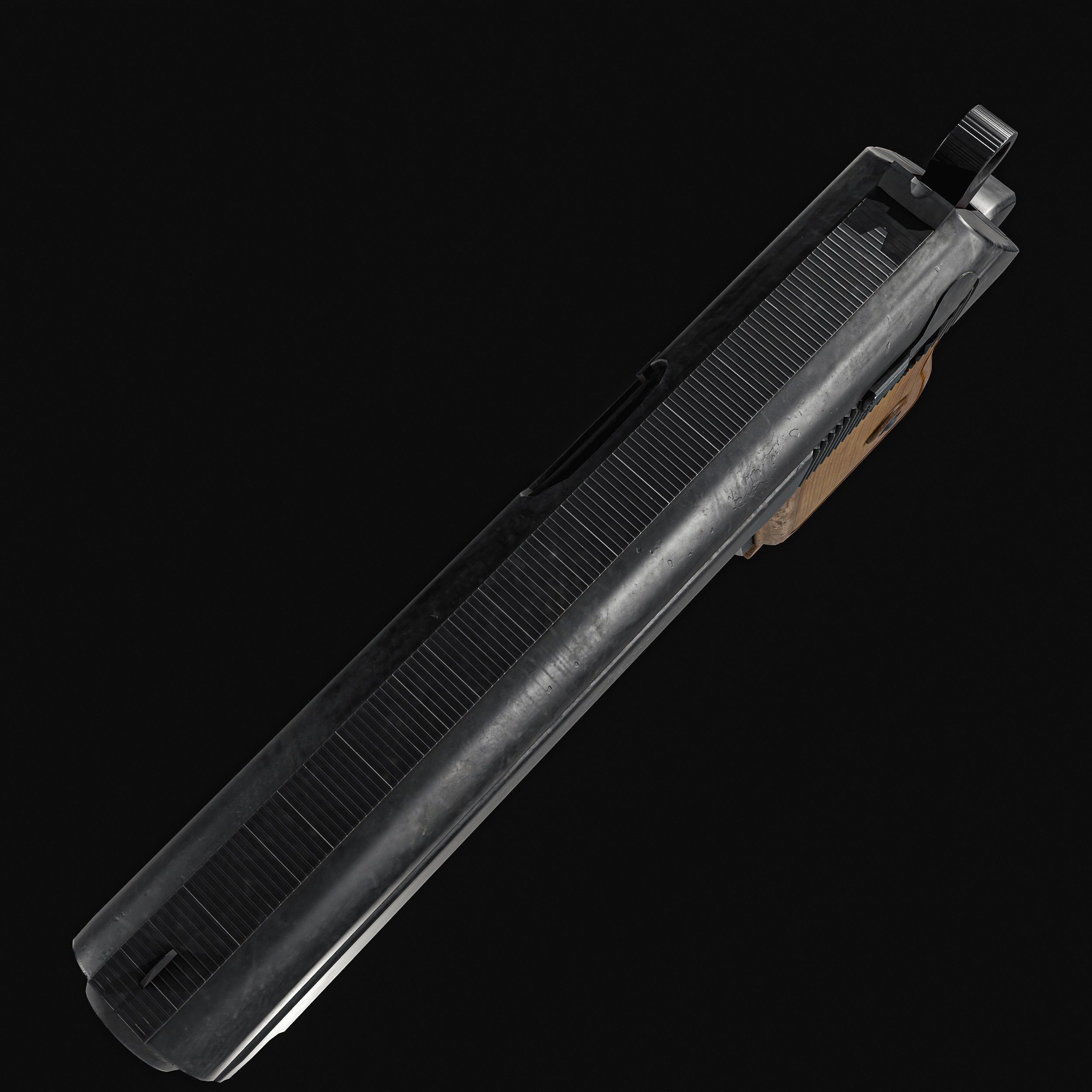 James Bond Walther PPK with Silencer Low-poly 3D model_15