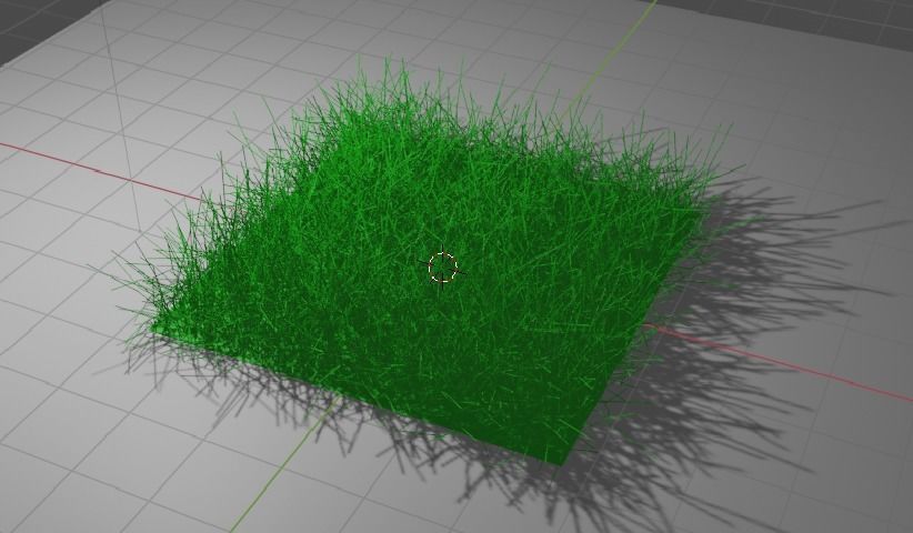 grass PBR low-poly game ready square of Texture_1