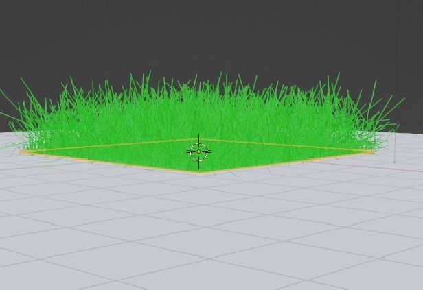 grass PBR low-poly game ready square of Texture_4