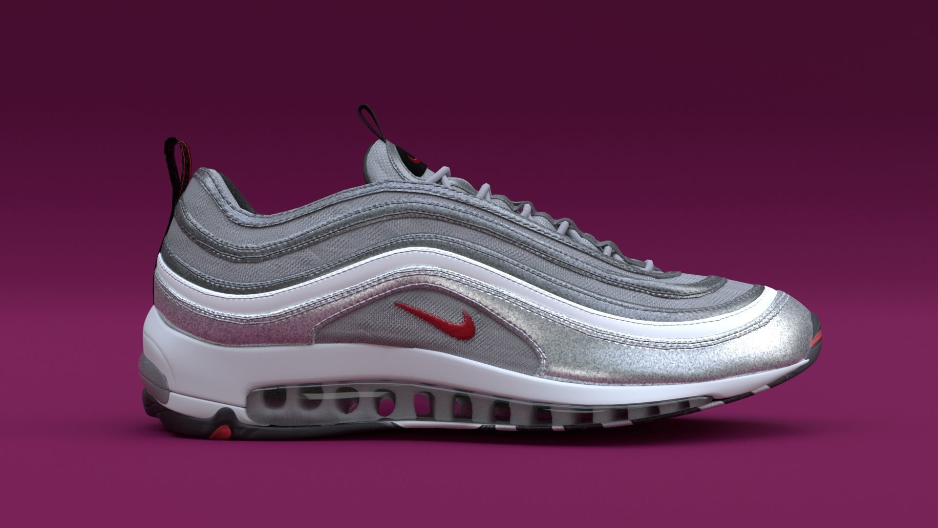 Nike Air Max 97 Low-poly 3D model_8