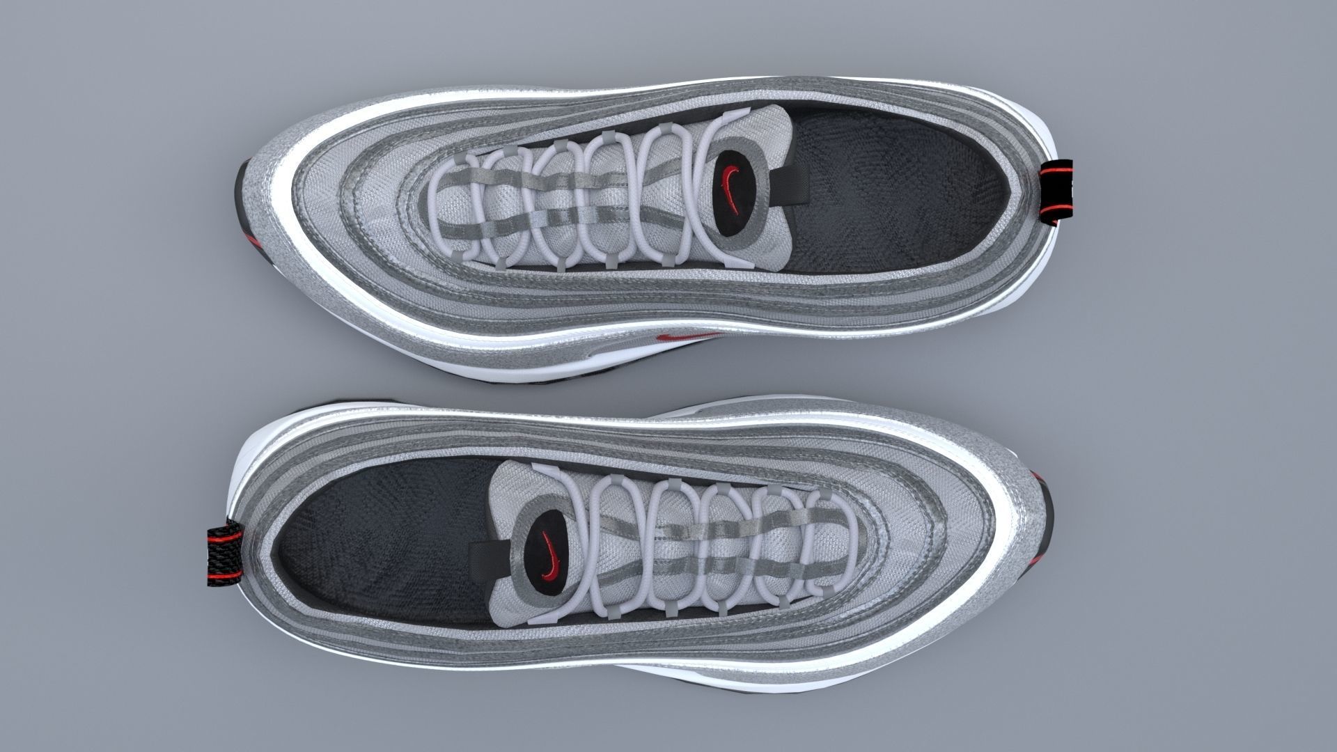 Nike Air Max 97 Low-poly 3D model_3